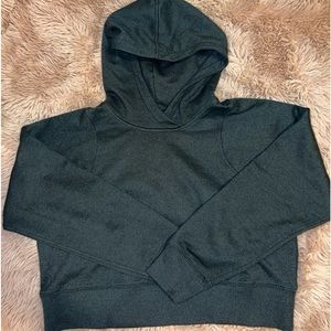 NWOT Lululemon Loungeful Cropped Hoodie Spark Black Sparkle